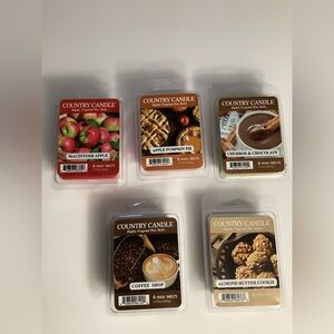 Lot of 5 Country Candle Wax Melts made by Kringle Candle